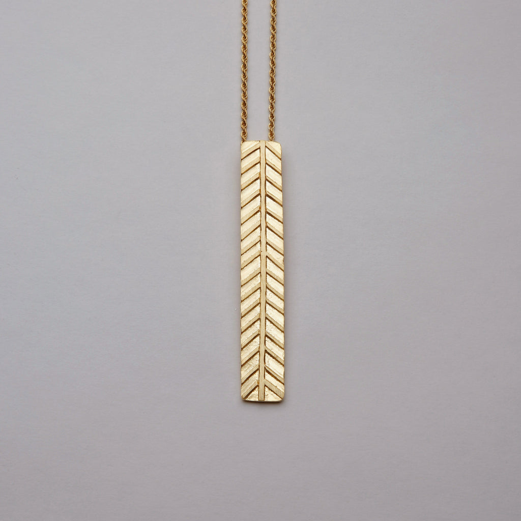 TINOS ID , FISHBONE NECKLACE