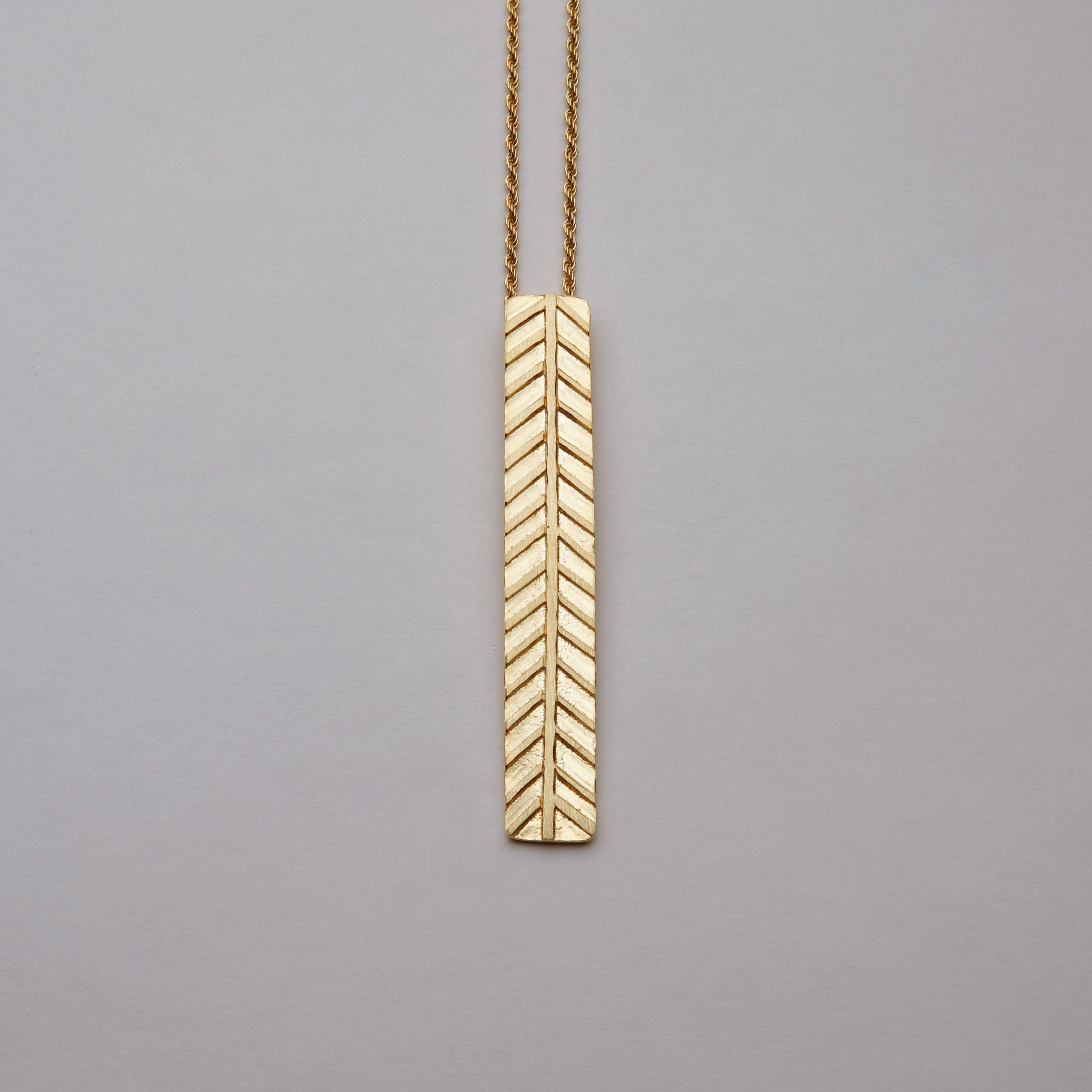 TINOS ID , FISHBONE NECKLACE