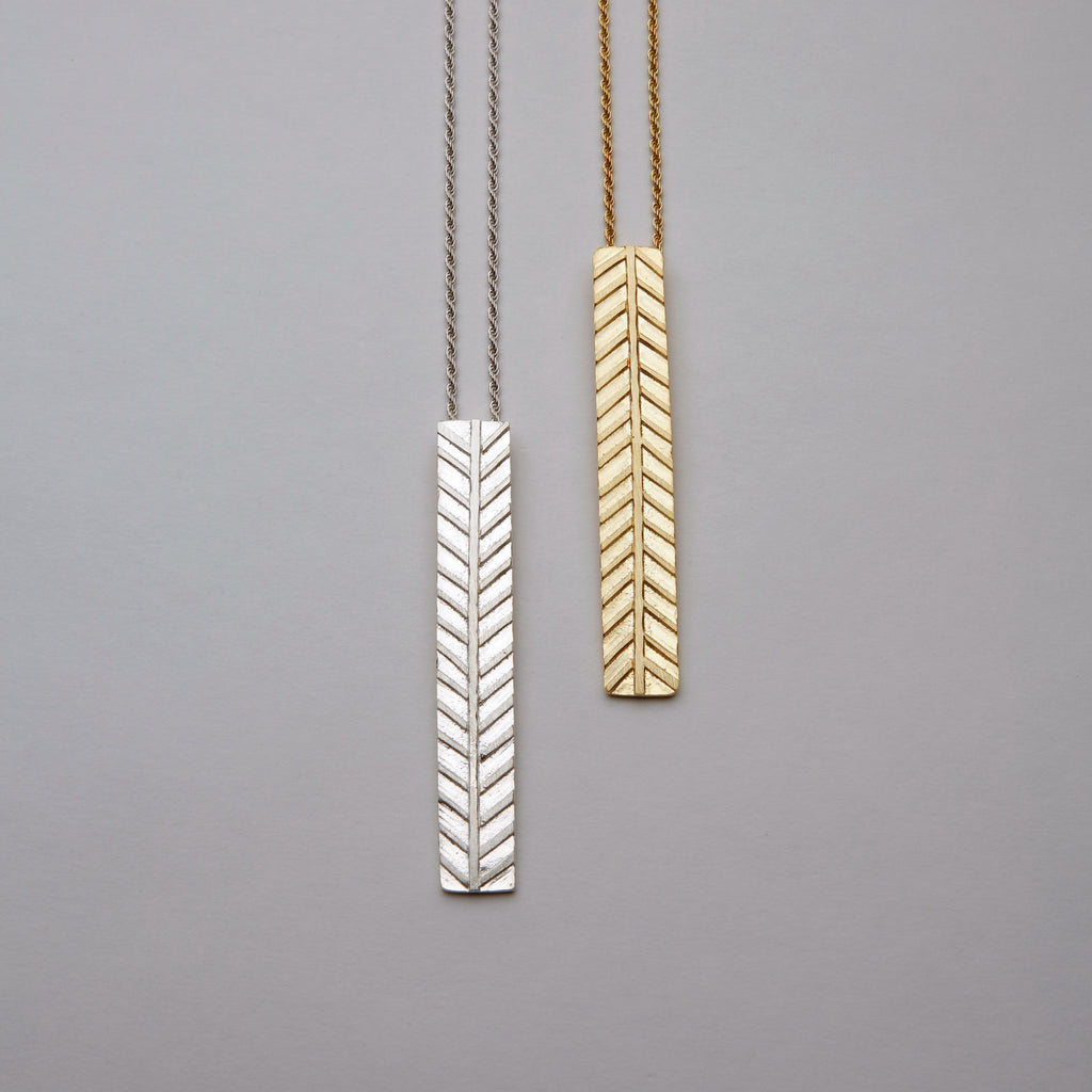 TINOS ID , FISHBONE NECKLACE