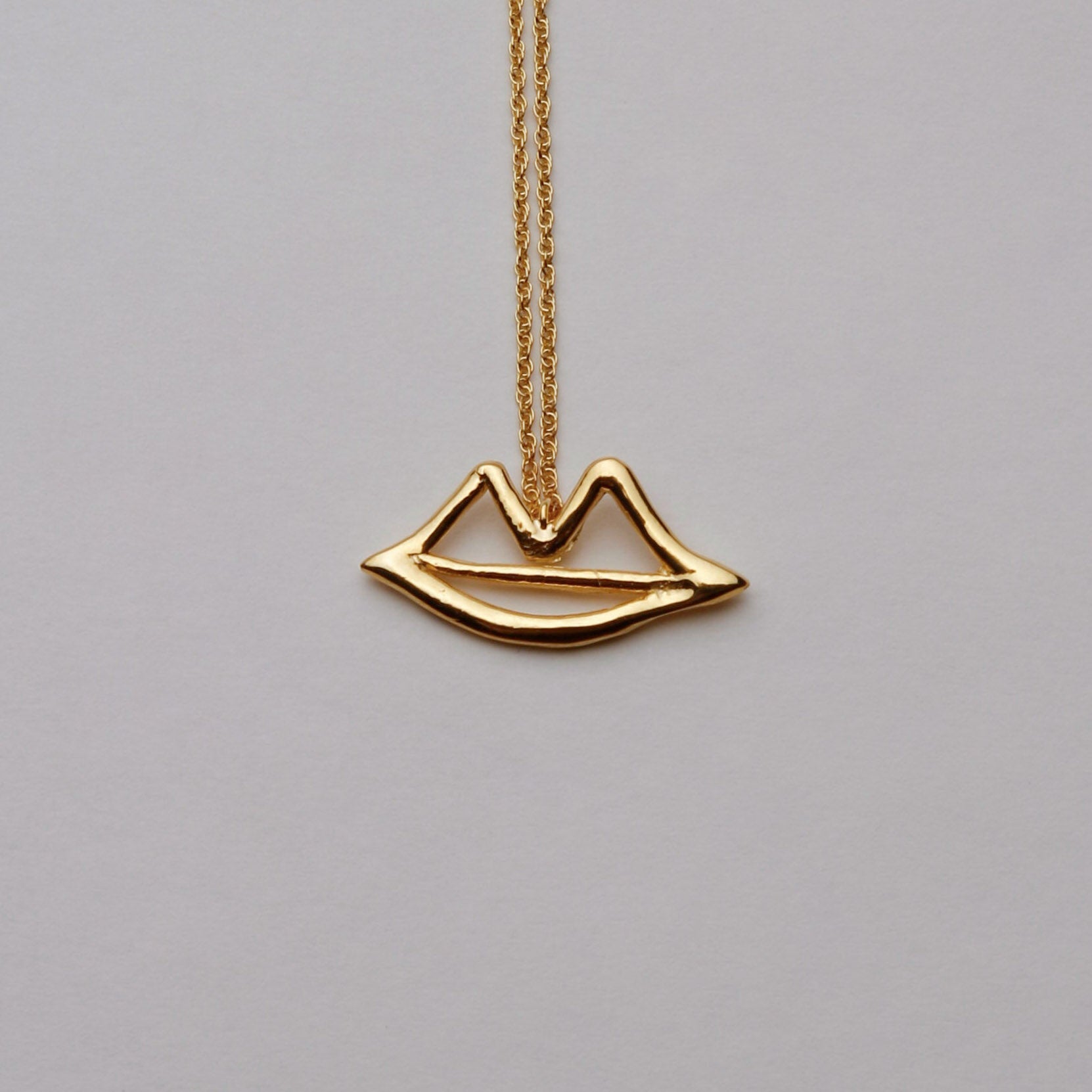 MOUTH OUTLINE NECKLACE