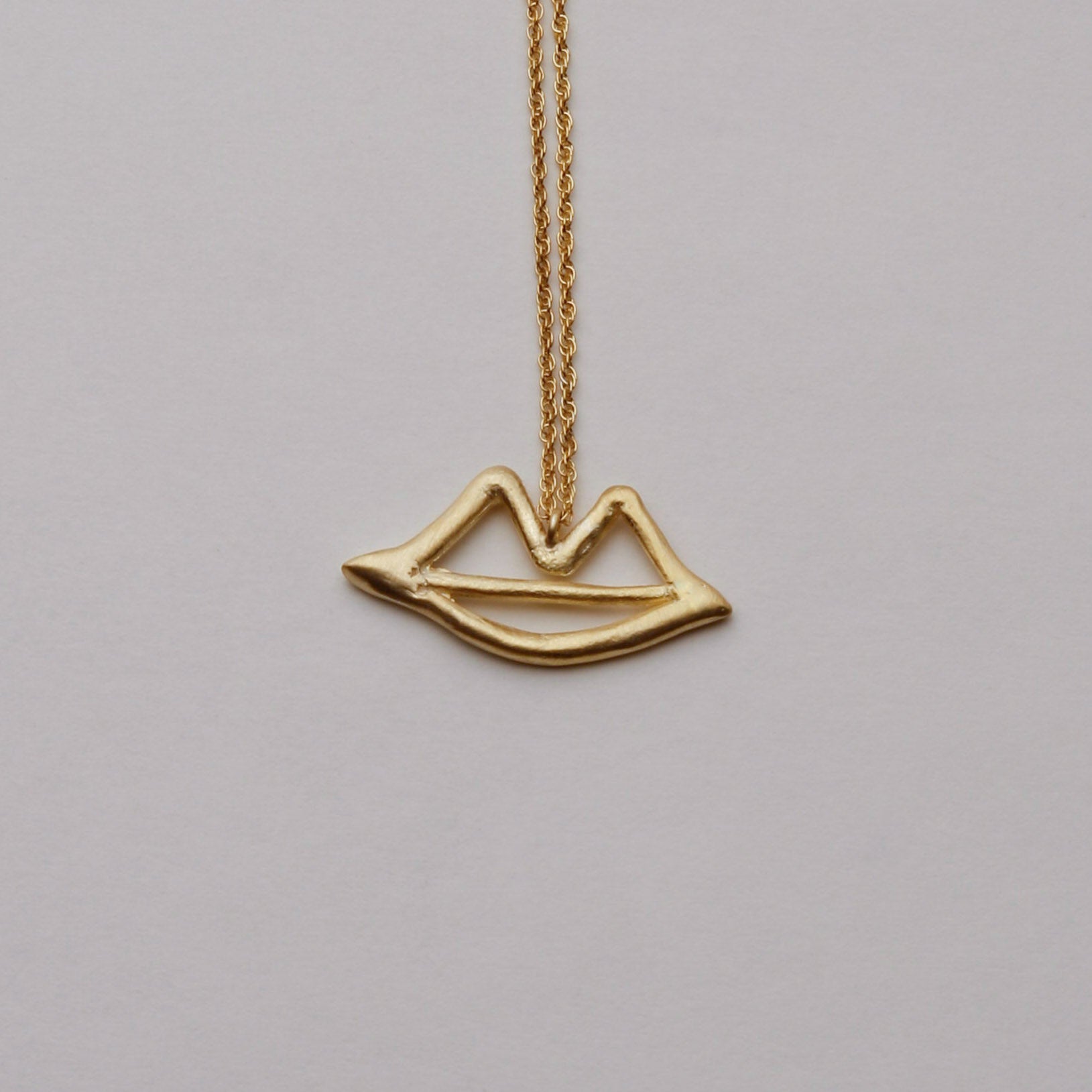 MOUTH OUTLINE NECKLACE